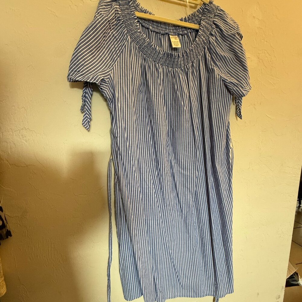 Terra & Sky Tie Dress, 1X